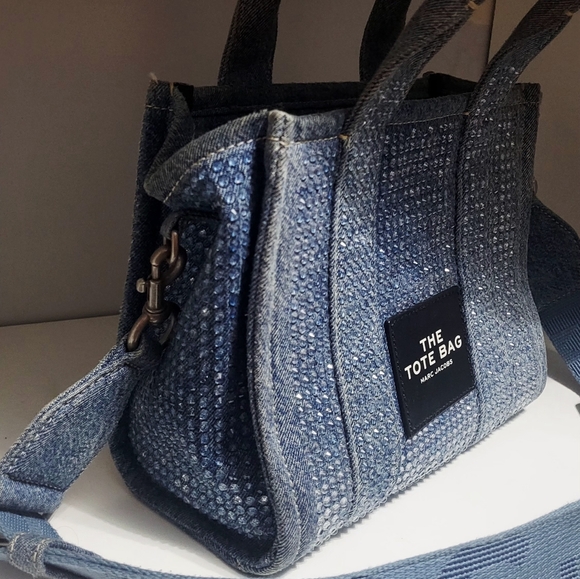 Marc Jacobs Crystal Denim Tote Bag - Picture 3 of 7